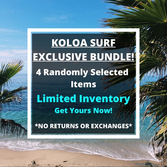 KoloaSurf 4 Randomly Selected Clothing Bundle Size: 4X-Large Tall - Picture 1 of 2